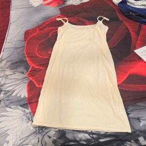 Elegant Cream Slip Dress